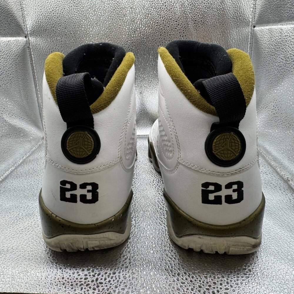 Size 10.5 Jordan 9 Retro Statue High White Mens Basketball Shoes 302370-109 - Picture 8 of 11